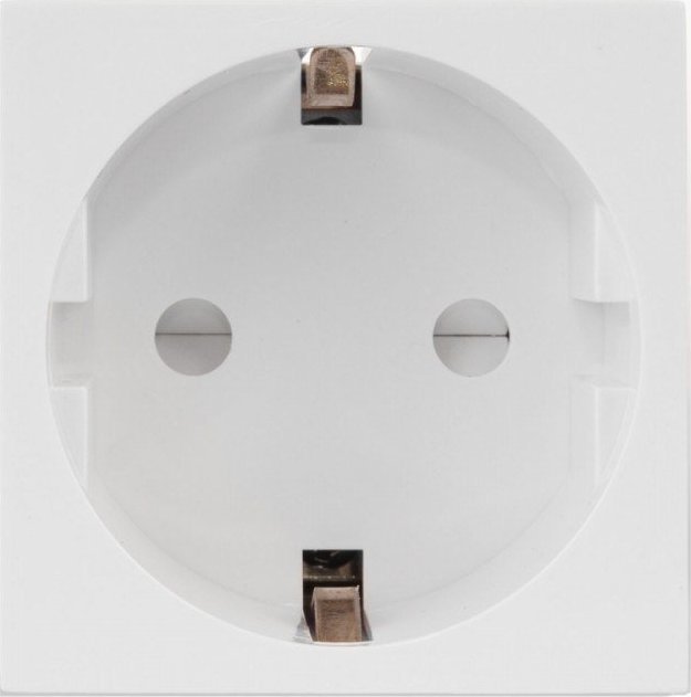 Maclean Gniazdko typu F (niemieckie) pasuje do szklanych ramek MCE719W Biały