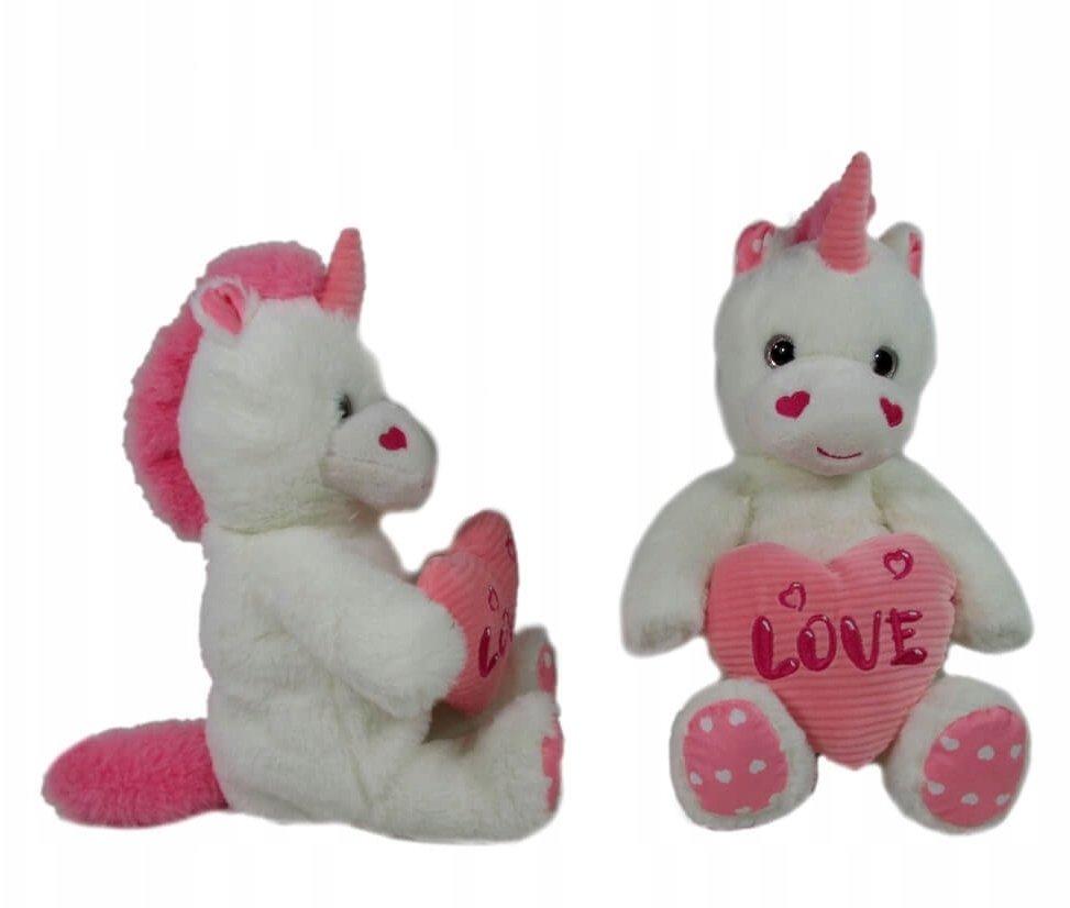 Jednorożec z sercem 23cm
