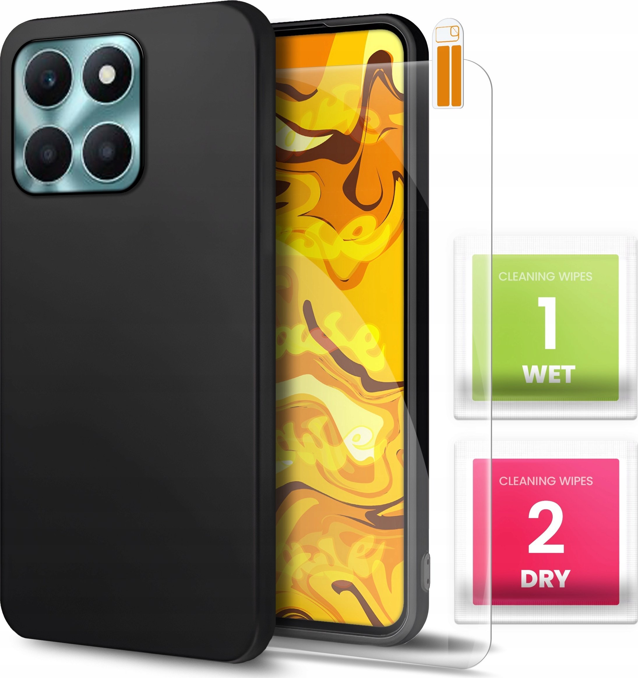 Hello Case ETUI DO HONOR X6A GUMOWE OBUDOWA CZARNE MATOWE SILIKON POKROWIEC SLIM COVER