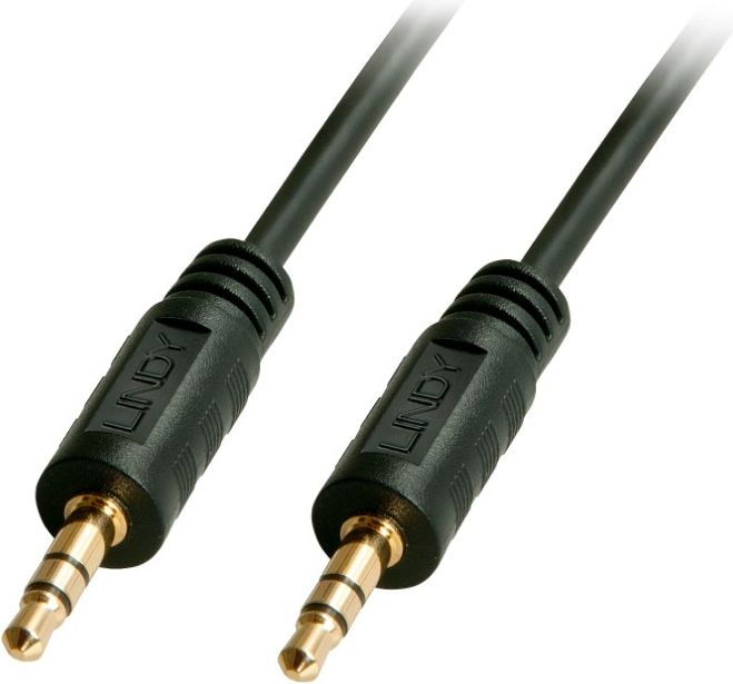 Kabel Lindy Jack 3.5mm - Jack 3.5mm 1m czarny (35641)