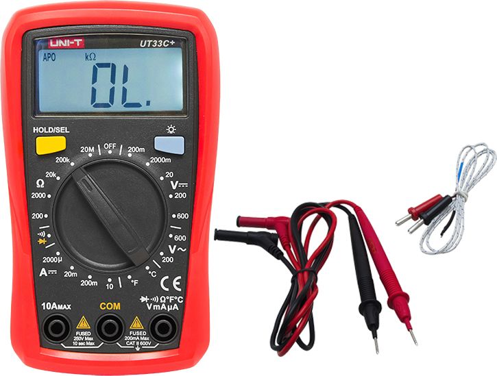 Xtreme Miernik cyfrowy UNI-T UT33C+ Kable pomiarowe