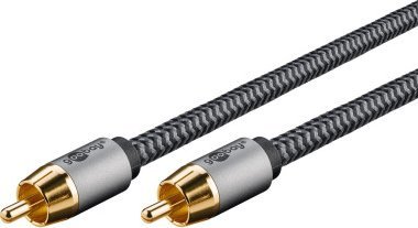 Kabel Goobay Kabel mono RCA, 10 m, Sharkskin Grey - Długość kabla 10 m
