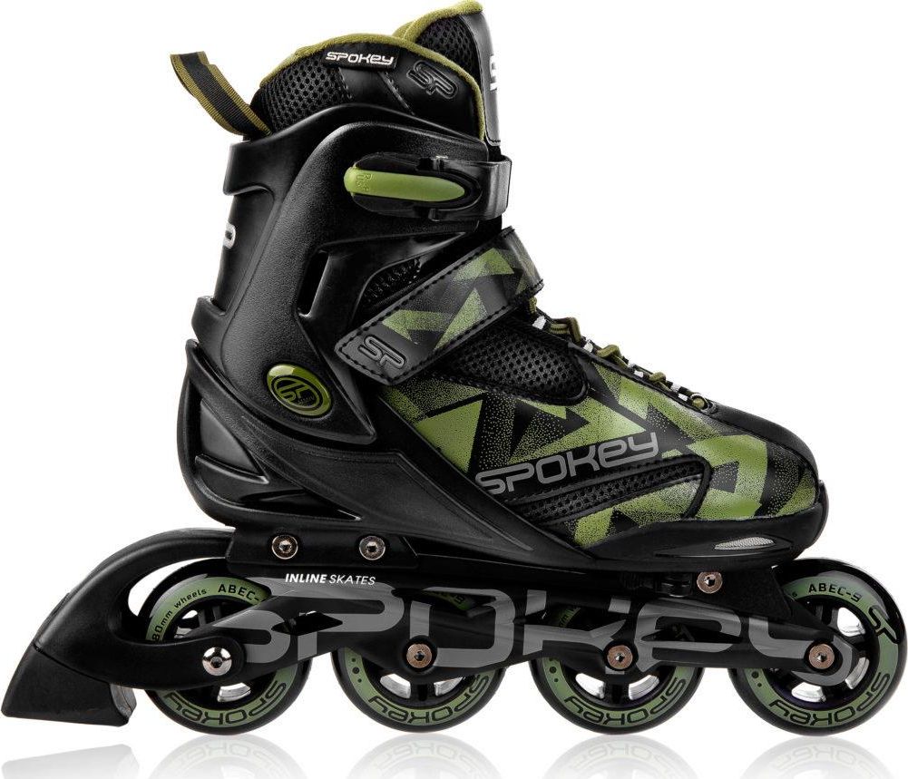 Rolki Spokey Makan rekreacyjne regulowane zielone r. 33-36