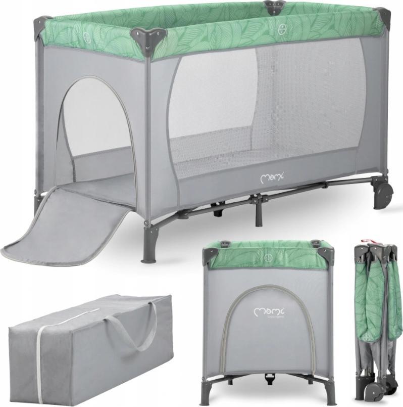 MoMi MOMI BELOVE ŁÓŻECZKO TURYSTYCZNE SKŁADANE KOJEC ZIELONE