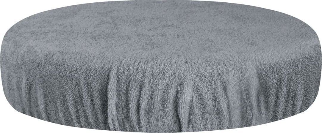 Activeshop Pokrowiec frotte na taboret szary