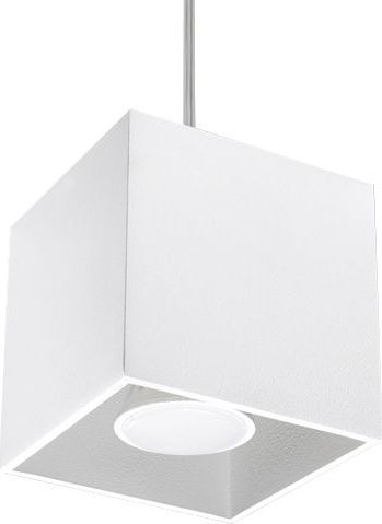 Lampa wisząca Lumes Minimalistyczna lampa wisząca kostka E816-Quas - biały