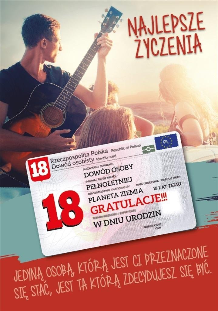 Armin Style Karnet Urodziny Osiemnastka Gift-M