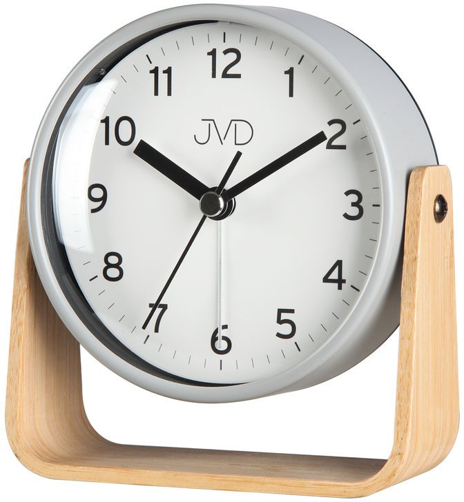 JVD Budzik SRP2310.2 11 cm szary okrągły