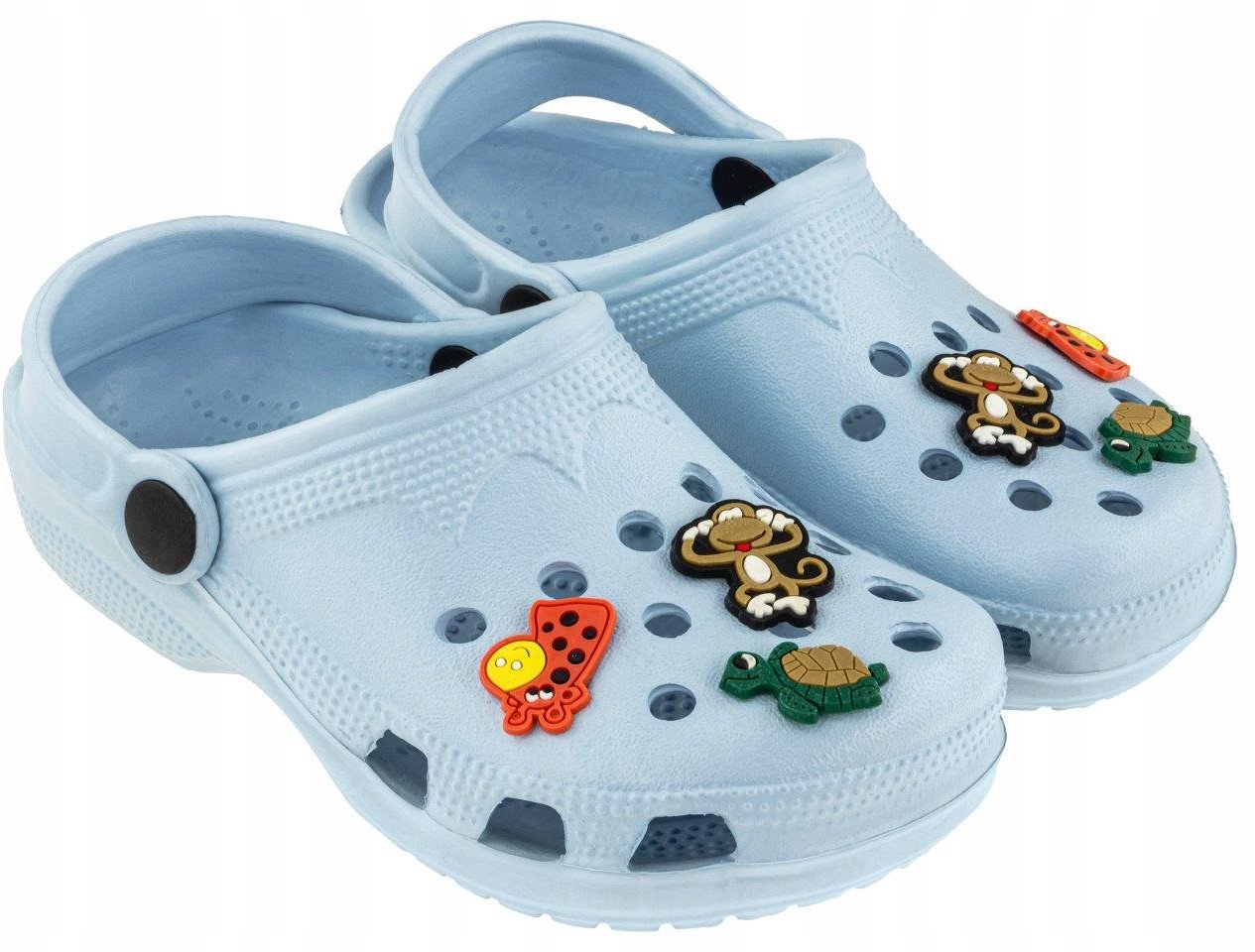 Clogi Dziecięce zwierzątka niebieskie rozm. 23