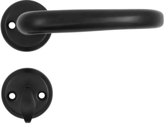 HOME It® dørgrebssæt til hoveddør med 3 nøgler matsort