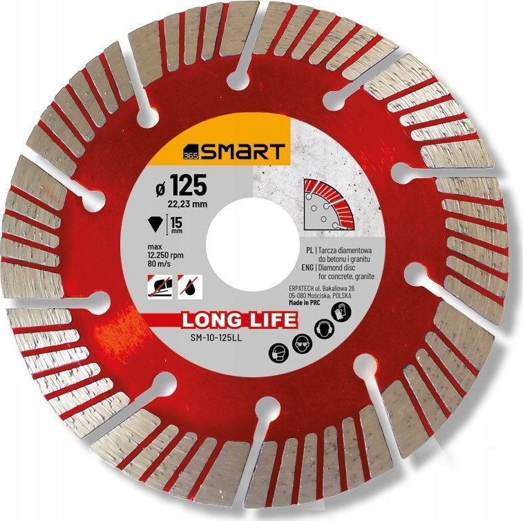 Smart Tarcza diamentowa Long Life 125mm (10-125LL)