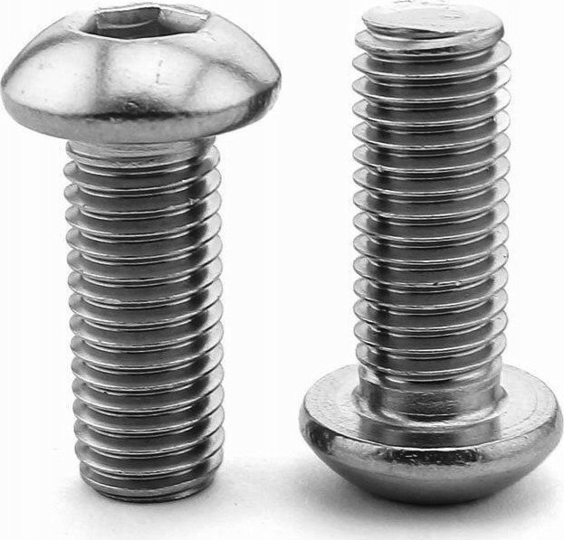 Caymon CAYMON KS500 Śruba M5 x 16mm DIN7985, fosforanowana, czarna + podkładka nylonowe, 100 szt.