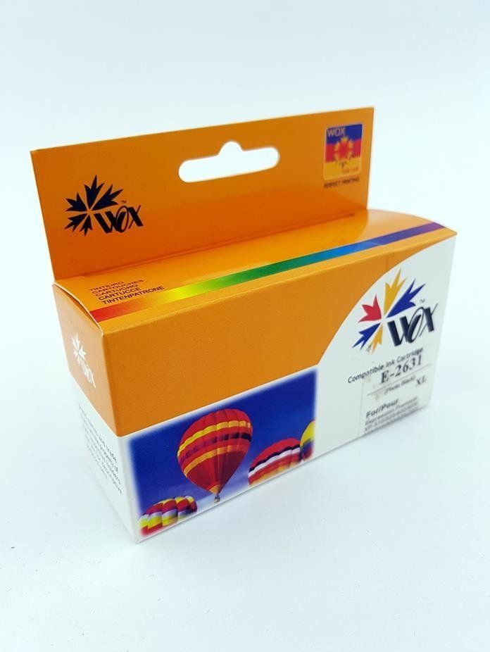 Tusz THI Zgodny Tusz Photo Black do EPSON XP600 XP605 XP610 XP700 XP800 / T2631 (26XL) C13T26314010 / Czarny / 12 ml / zamiennik uniwersalny