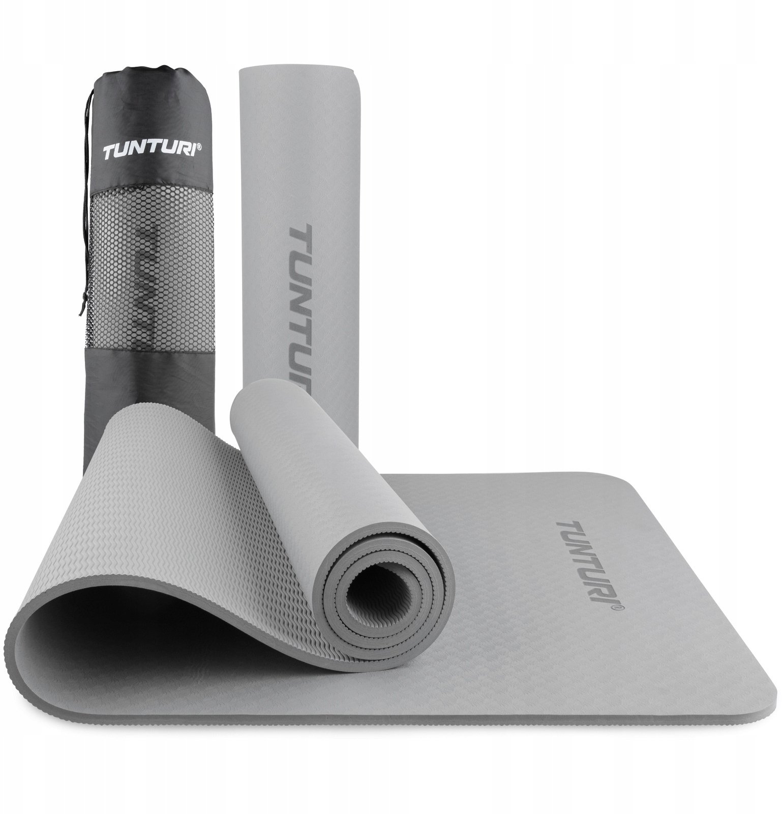 Tunturi Mata do jogi TUNTURI YOGA & FITNESS MAT 8 MM (Kolor: Szary)