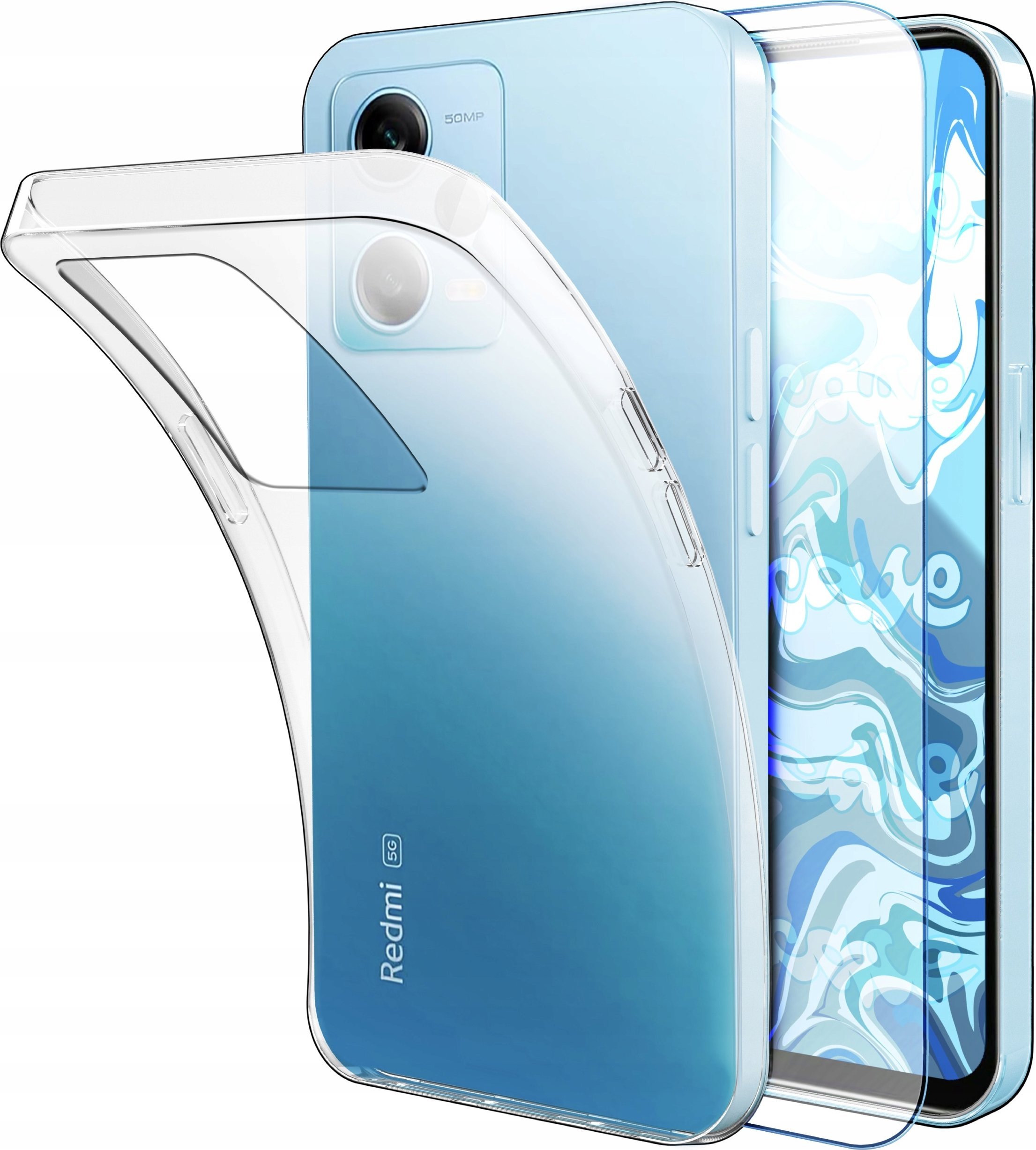 Hello Case ETUI DO XIAOMI REDMI NOTE 12 PRO PLUS GUMOWE OBUDOWA CASE SILIKON SZKŁO