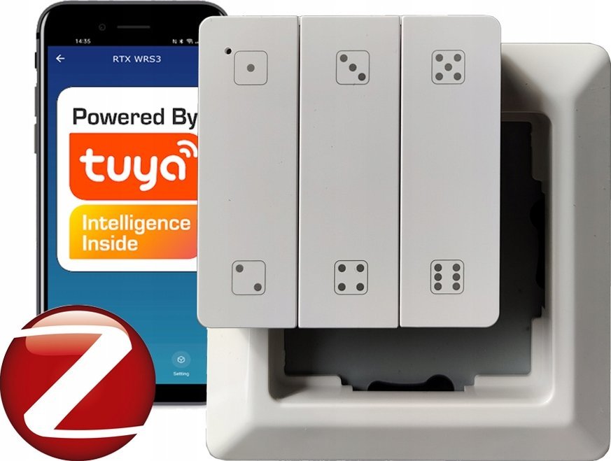 Pilot Przełącznik 18 Scen Magnetyczny ZigBee Tuya