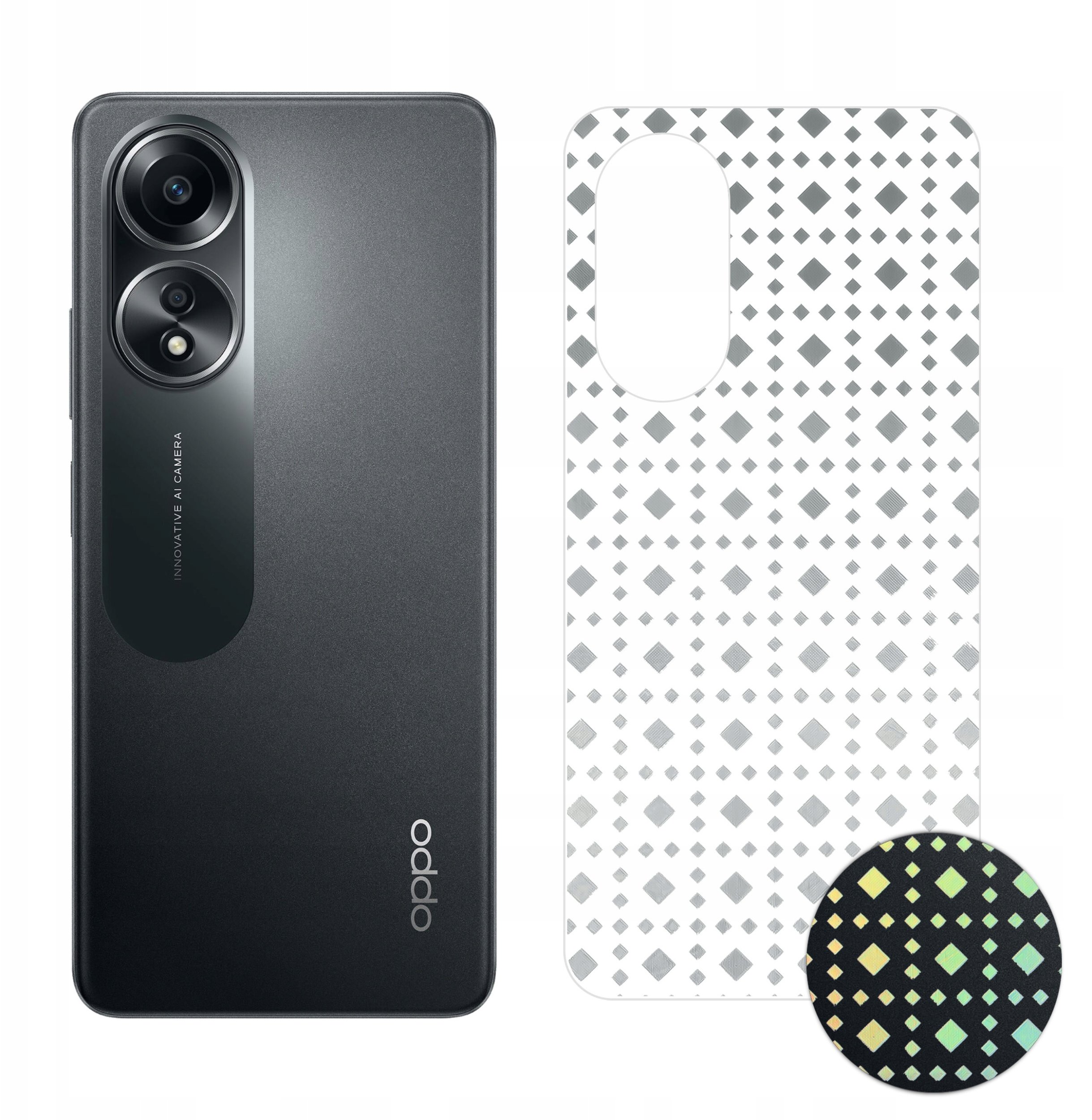 FOLIA HYDROŻELOWA OCHRONNA NA TYŁ TELEFONU WZÓR do Oppo A58 4G