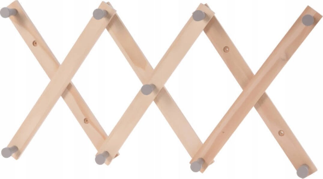 Home Styling Collection Wieszak na ubrania dla dzieci, z drewna sosnowego, 60 cm