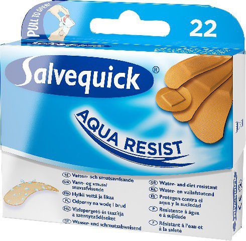 Salvequick Plastry Aqua Resist wodoodporne 1op-22szt