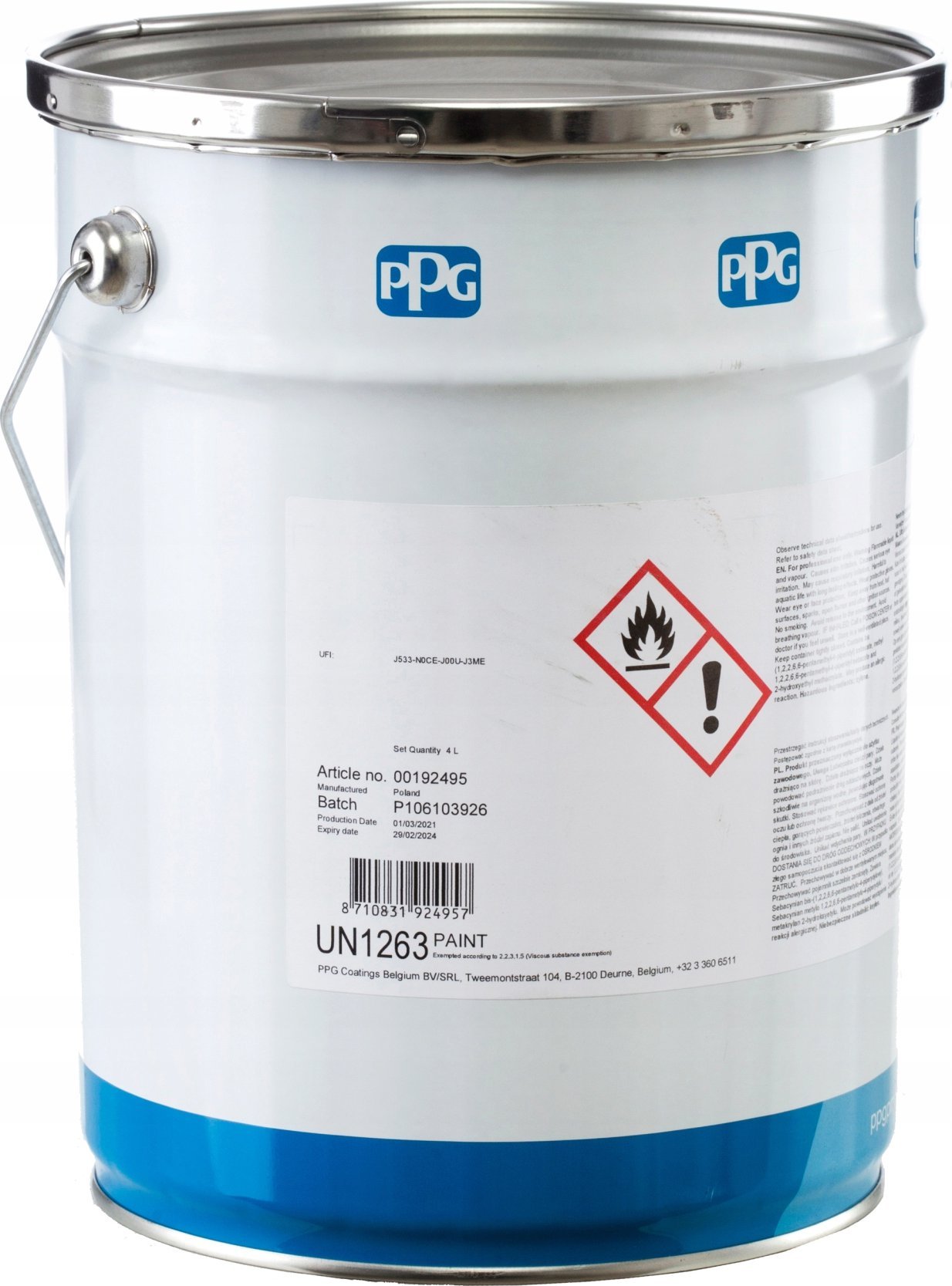 Farba okrętowa alkidowa reaktywna na rdzę Sigmafast 20 5l 7kg szara