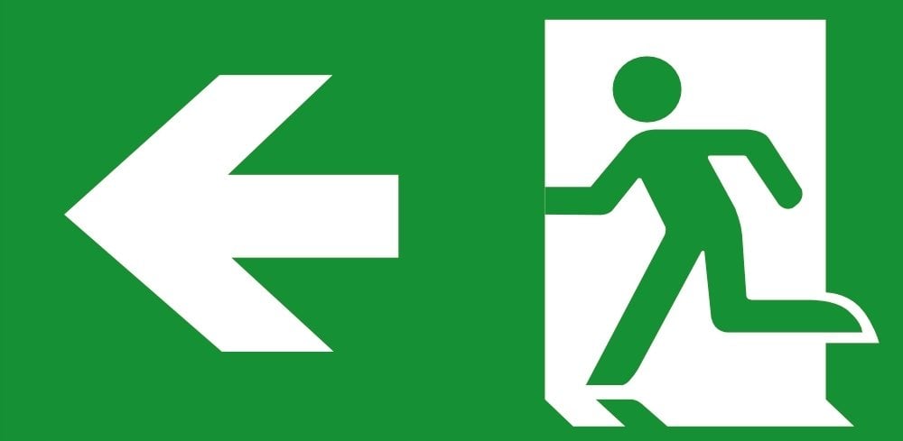 PIKTOGRAM DO OPRAWY MALER HORYZONTALNY STRZAŁKA W LEWO PO LEWEJ STRONIE