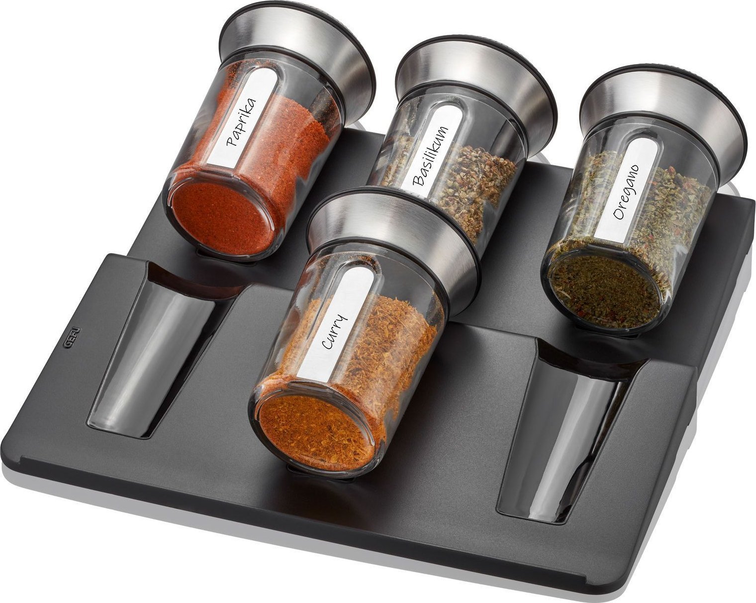 NPC Polska GEFU Organizer do przypraw do szuflady 22,6x11,2x2,3 cm czarny