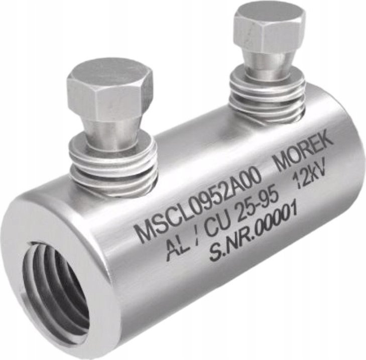 MOREK Złączka śrubowa MSCL95 Al/Cu 25-95mm² 12kV 2xśruba aluminiowa MSCL0952A00