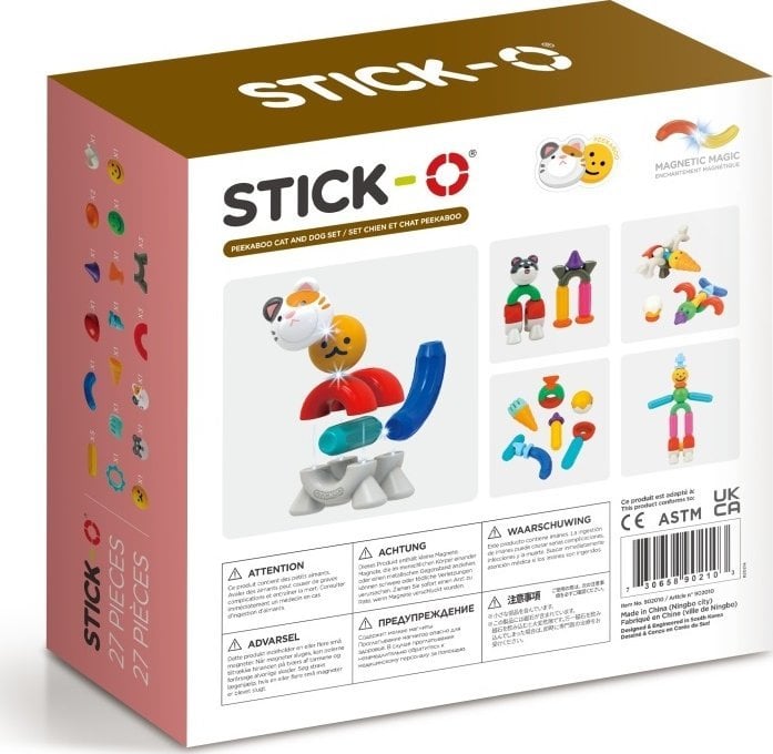 Magformers STICK-O ZESTAW KOT&PIES 27 EL.