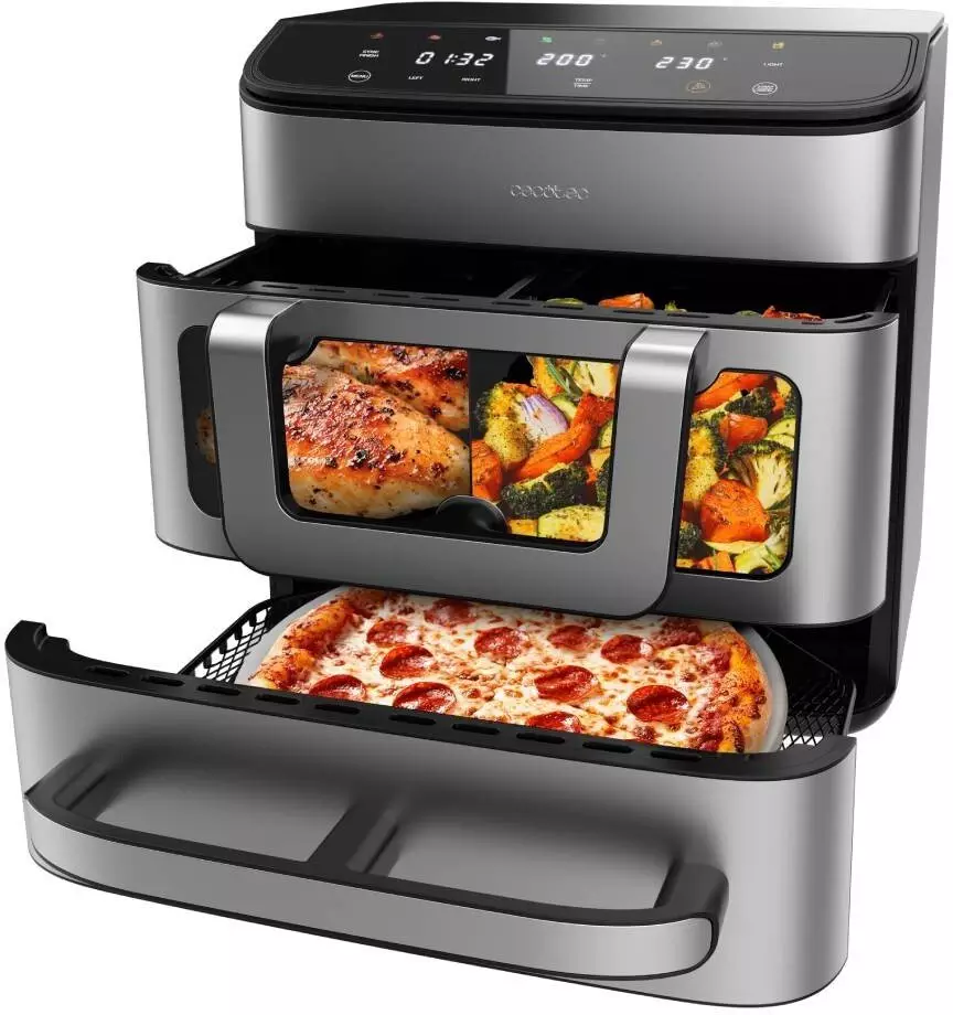 Frytkownica beztłuszczowa Cecotec Cecofry FoodCourt 18000 4Pizza