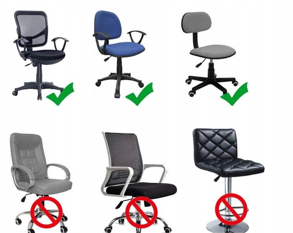 POKROWIEC NA FOTEL BIUROWY 2 CZĘŚCIOWY ELASTYCZNY