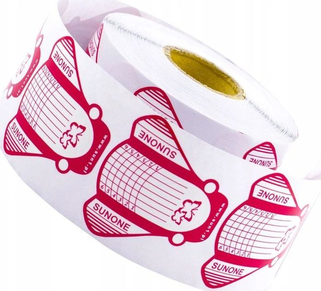 Sunone Szablon szeroki do przedłużania paznokci 500 szt.