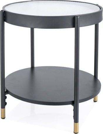 Signal Ława okrągła LAGUNA A transparentny/czarny