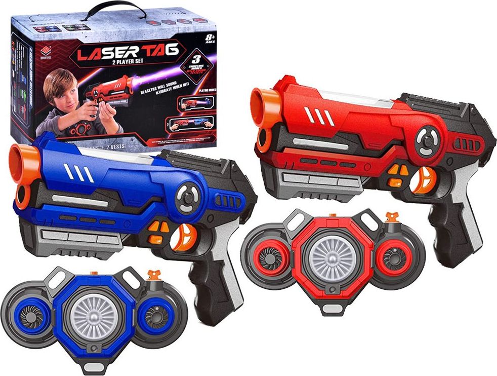 Jokomisiada Laserowy paintball pistolety laser tag 2szt ZA3776