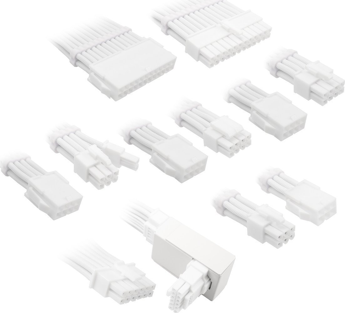 Kolink Kolink Core Pro Braided Cable Extension Kit 12V-2x6 Type 1 - Brilliant White