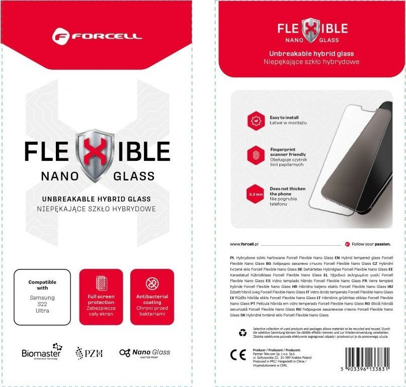 ForCell Szkło hybrydowe Forcell Flexible Nano Glass do iPhone 13 Pro Max/14 Plus 6,7"