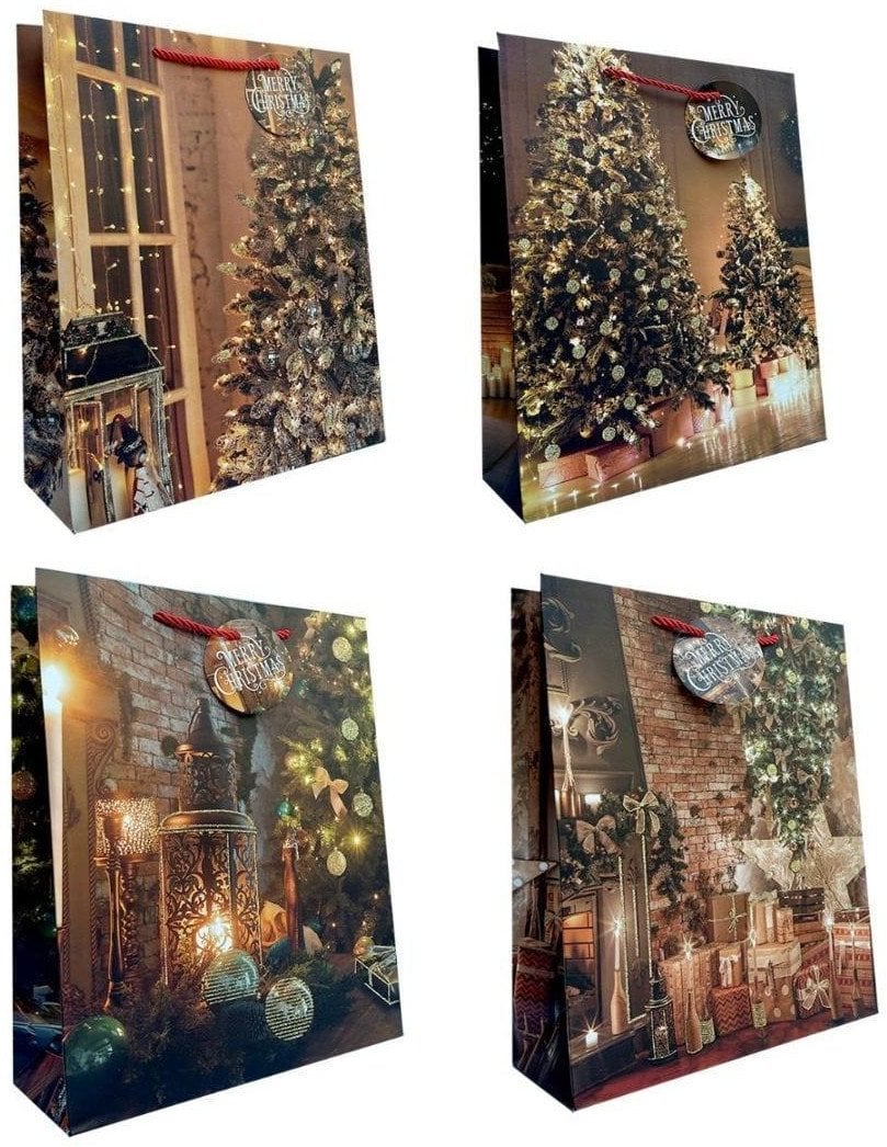 JU-PITER Torebka ozdobna prezentowa JP 369A 30x41,5x12cm mix cena za 1 szt