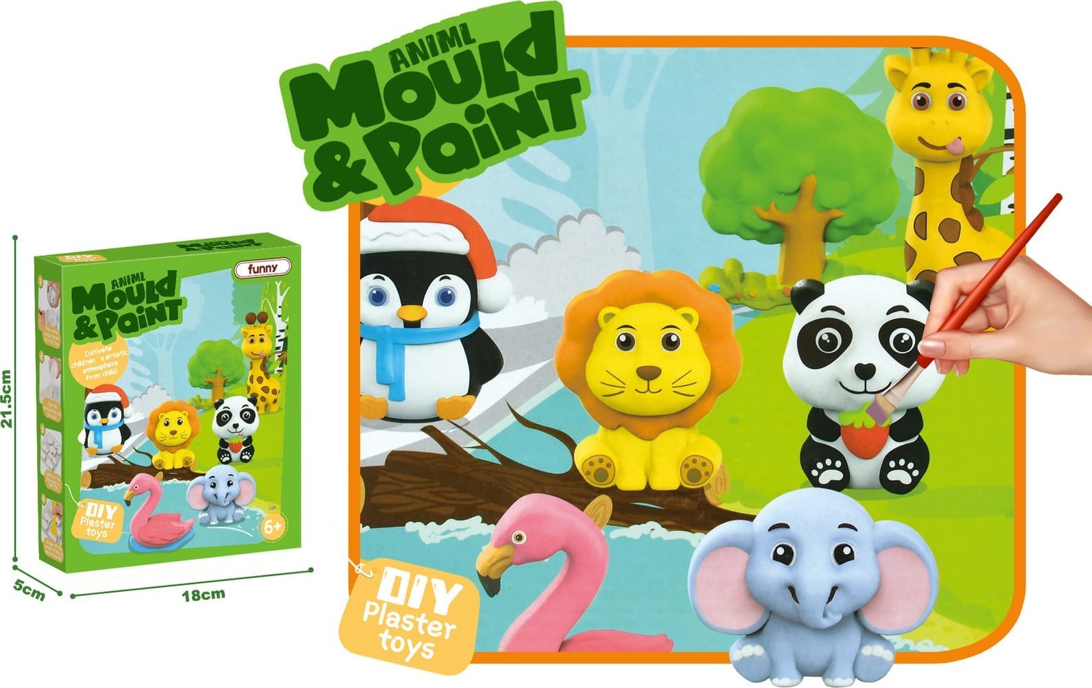 Trifox ODLEWY GIPSOWE DO MALOWANIA ZWIERZĘTA