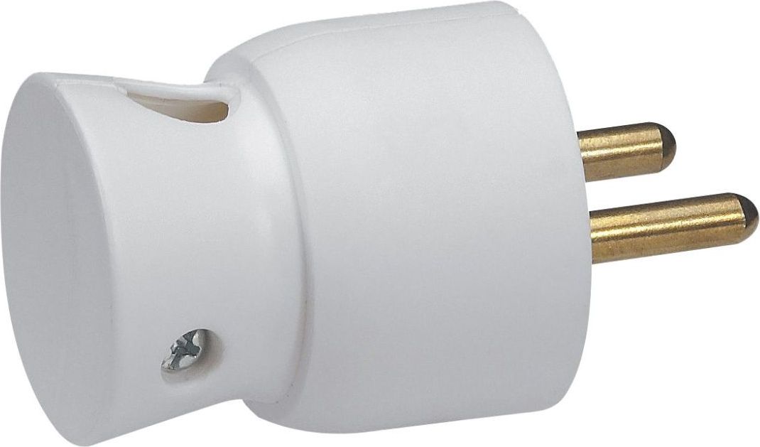 Legrand Wtyczka przenośna kątowa 16A 2P+Z IP20 biała (50101)