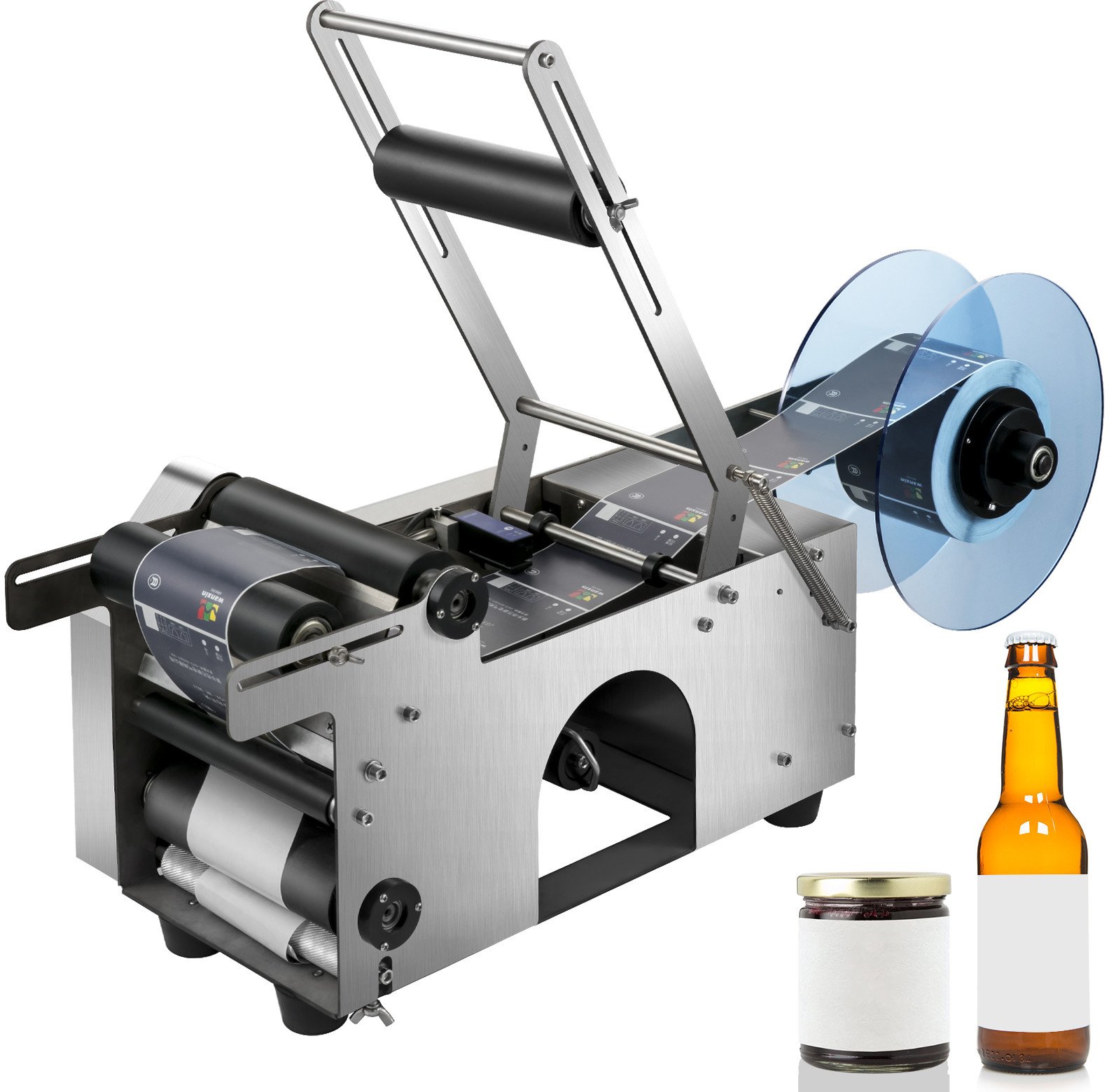 Półautomatyczna maszyna do etykietowania butelek