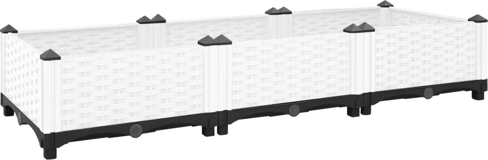 vidaXL vidaXL Donica do podwyższonej rabaty, 120x40x23 cm, polipropylen