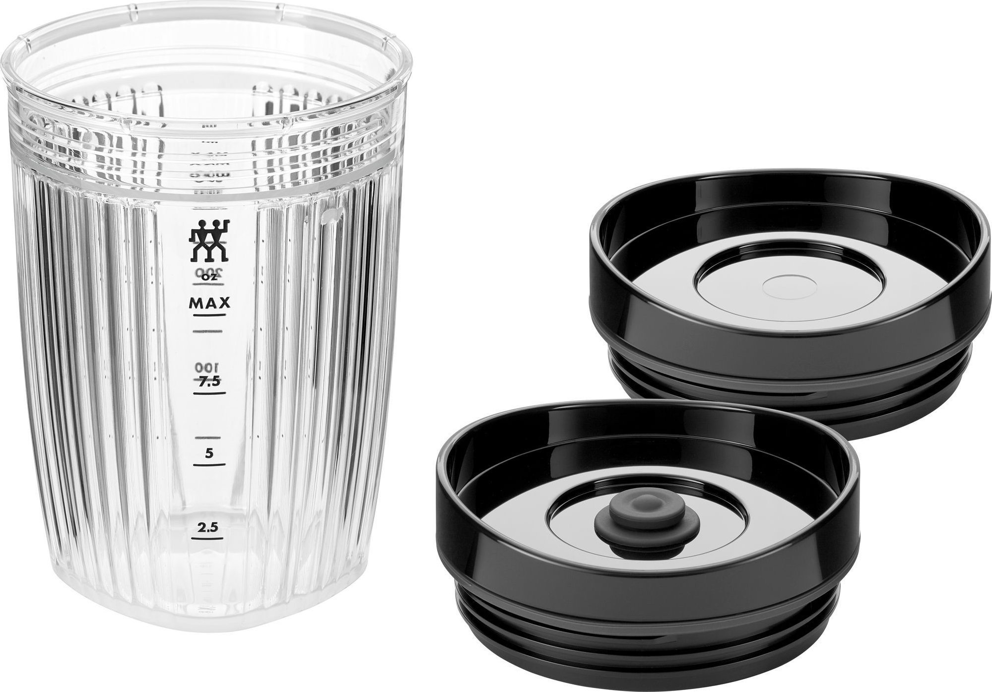 NPC Polska Bidon do blendera z pokrywką próżniową 300 ml czarny