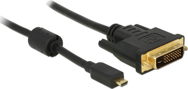 Kabel Delock HDMI Micro - DVI-D 1m czarny (83585)