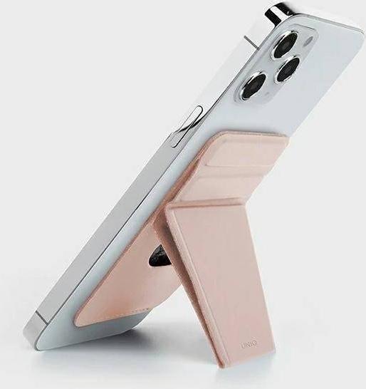 Uniq UNIQ Lyft magnetyczny stojak na telefon snap-on stand and card holder różowy/pink