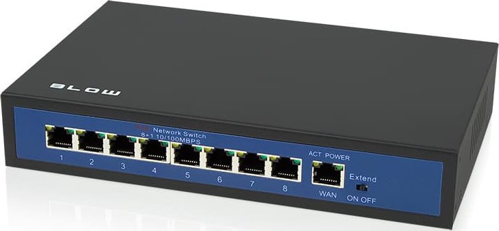 Blow 77-913# Zasilacz centralny kamer 9 kanałów bl-cps9c/12v10a metalowy zbiorczy