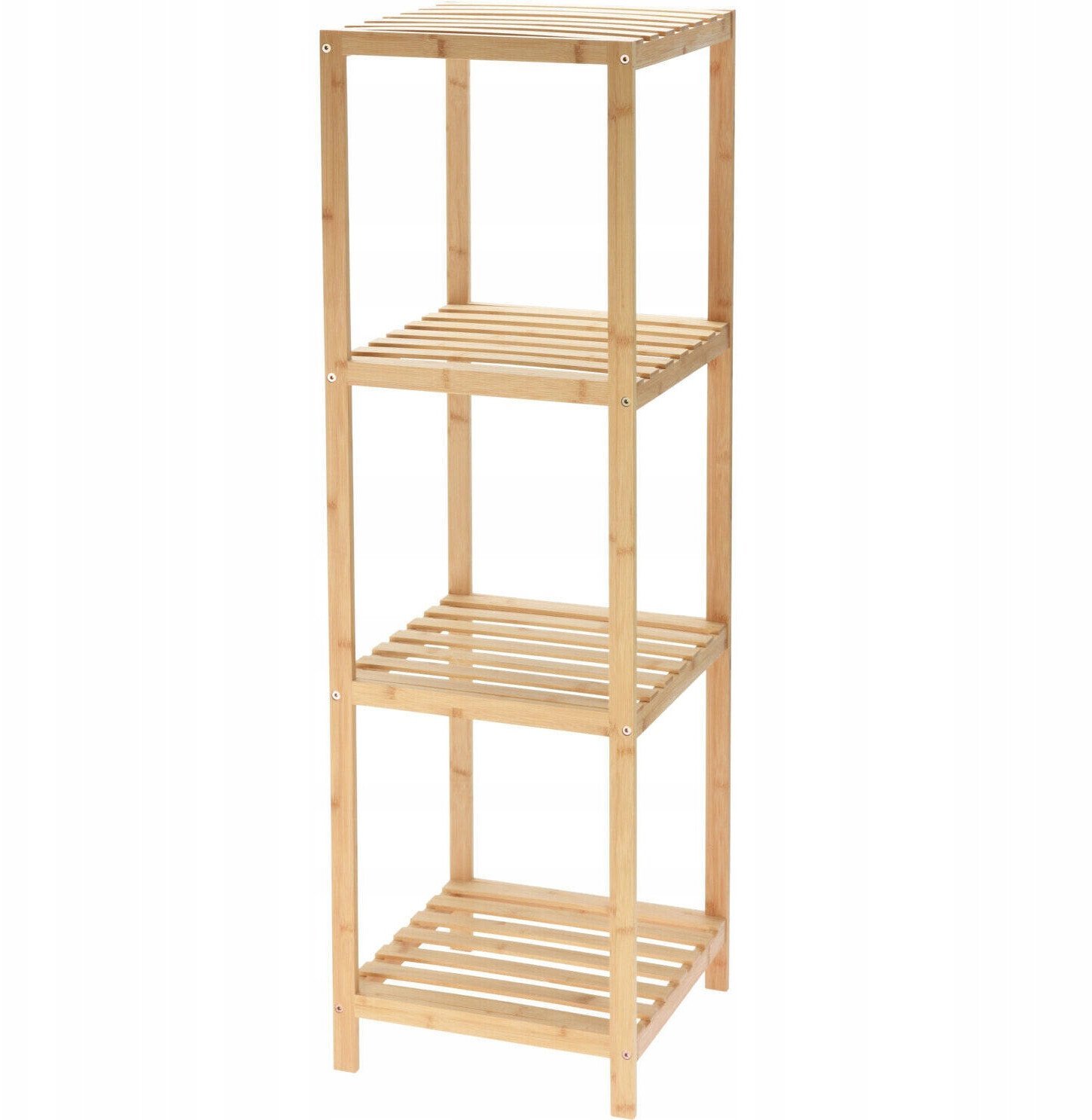 Regał bambusowy 4-poziomowy, 110 cm