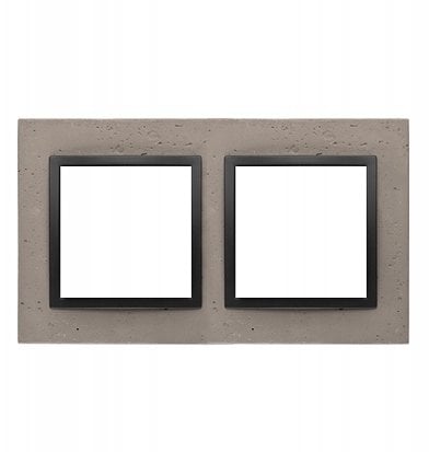 Kontakt-Simon Simon 54 Nature Ramka 2-krotna betonowa, czarny Charakter DRN2/98