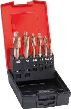 Format Zestaw Pogłębiaczy Walcowo-czołowych do Otworów pod Gwint FORMAT