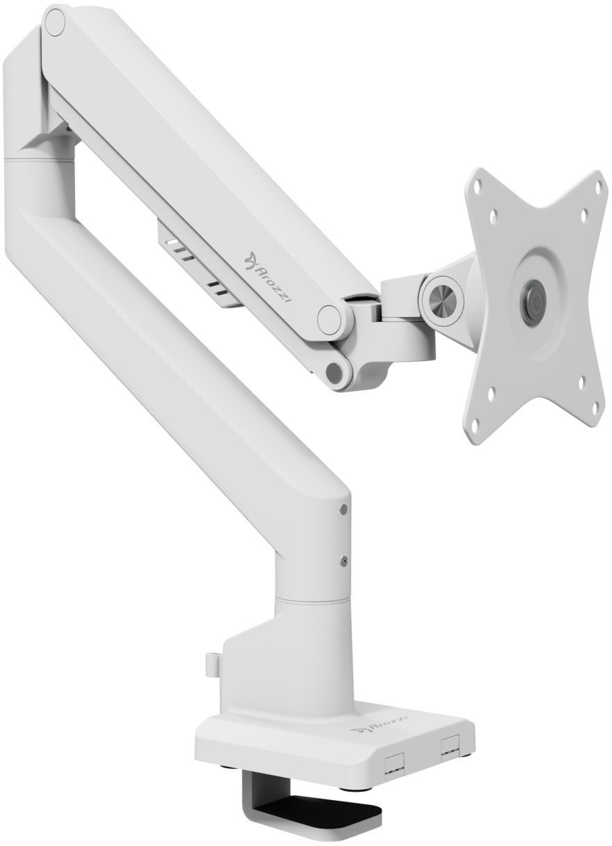 Arozzi Alzare Neo Single - Gas Spring Monitor Arm - White