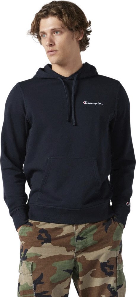 Bluza męska Champion Hooded Sweatshirt granatowa 220729 BS501 S