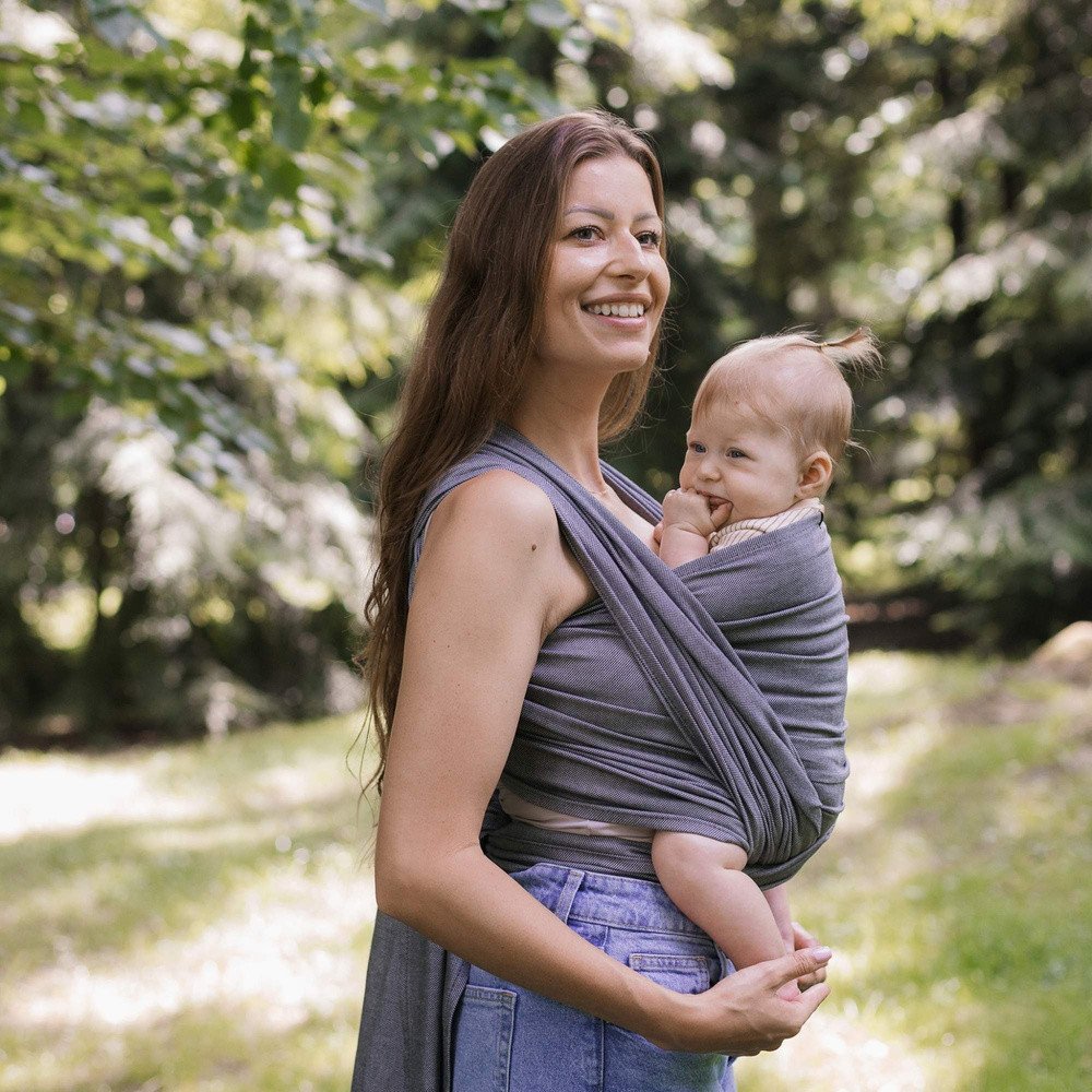 Chusta tkana Zaffiro Be Close - Rome: Grey (4.6m.) U